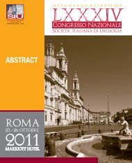 84° Congresso Nazionale Società Italiana di Urologia – 2011