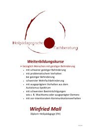 finden Sie eine aktuelle Darstellung aller Kurse, mit ... - Winfried Mall