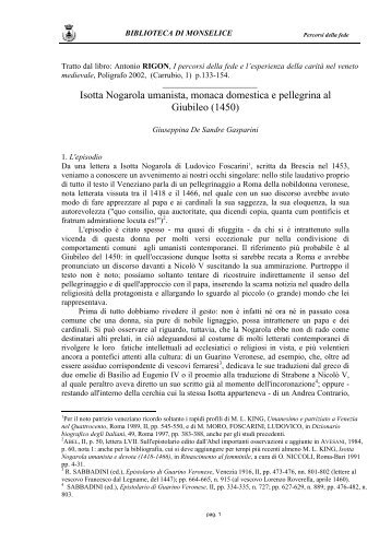 Giuseppina De Sandre Gasparini - Provincia di Padova