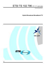 TS 102 796 - V1.1.1 - Hybrid Broadcast Broadband TV - ETSI