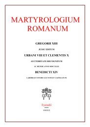 MARTYROLOGIUM ROMANUM - Introibo.net