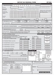 motor tax renewal form rf100a - Department of Environment and ...