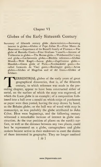 Terrestrial and celestial globes; their history and ... - 24grammata.com