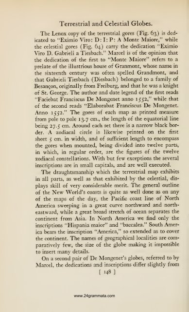 Terrestrial and celestial globes; their history and ... - 24grammata.com