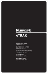 4TRAK - Quickstart Guide - v1.1 - Numark