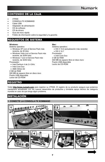 4TRAK - Quickstart Guide - v1.1 - Numark