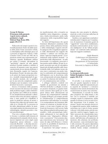 Recensioni - Rivista di Psichiatria