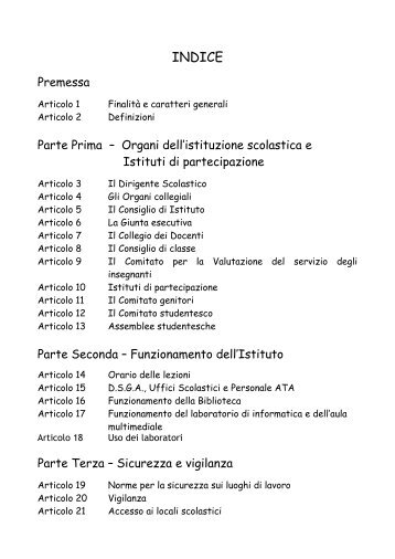 REGOLAMENTO INTERNO DI ISTITUTO - Liceo Scientifico Augusto ...