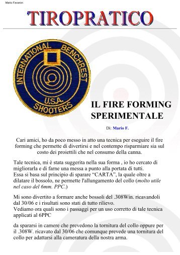 Il fire forming - Tiropratico.com