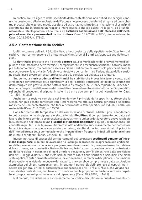 licenziamenti individuali e collettivi - Osservatorio Permanente sulla ...