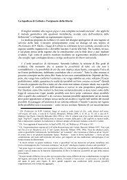1 La logodicea di Leibniz e l'originario della libertà Il miglior antidoto ...
