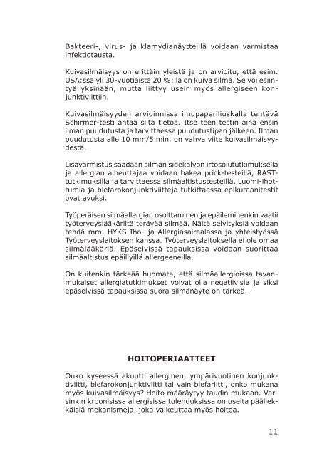 Lataa itsellesi Allergiset silmäsairaudet PDF-muodossa - Optokari Oy