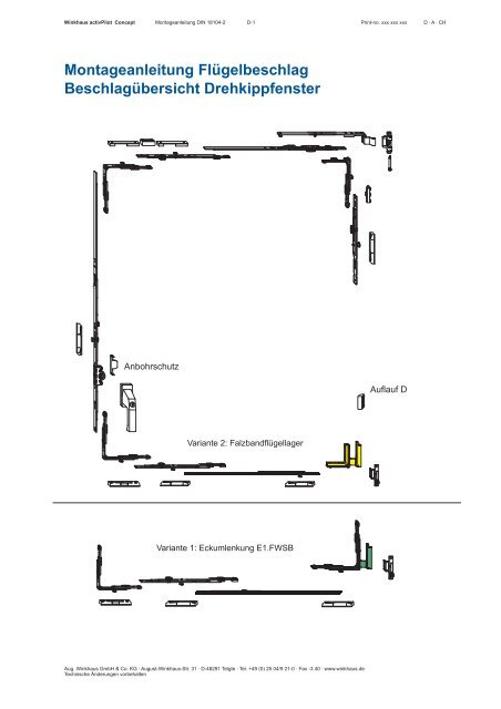 Montageanleitung DIN 18104-2 für Holzfenster - Winkhaus