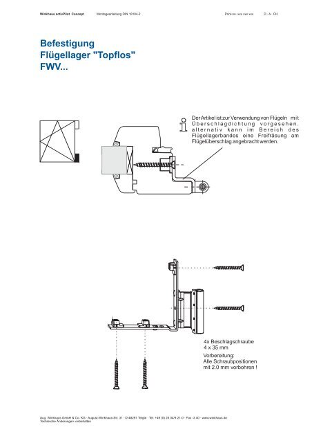 Montageanleitung DIN 18104-2 für Holzfenster - Winkhaus