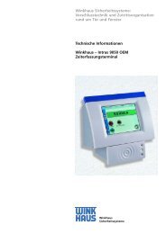 Winkhaus Sicherheitssysteme Verschlusstechnik Und