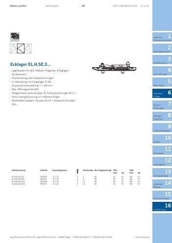 Ecklager EL.H.SE.3... - Winkhaus