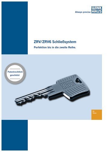 ZRV/ZRV6 Schließsystem - Winkhaus