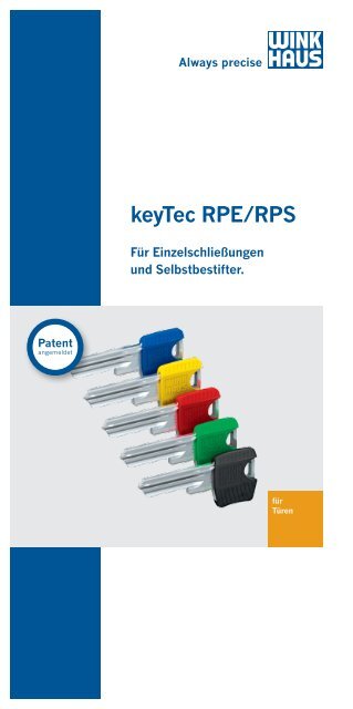 Flyer keyTec RPE/RPS - Winkhaus