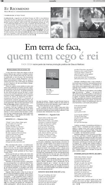 Edição 98 - Jornal Rascunho - Gazeta do Povo
