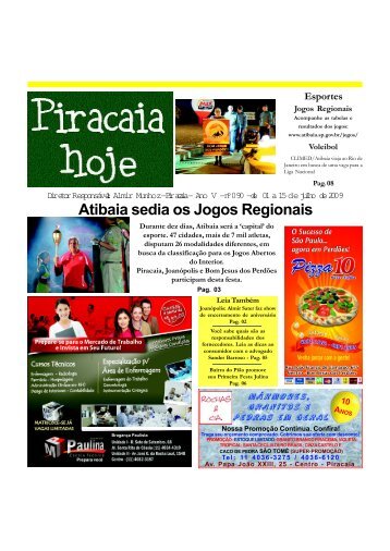 Atibaia sedia os Jogos Regionais - Piracaiahoje.com.br