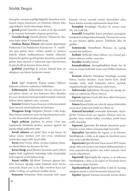 Adli Tıp Terimleri - Logos Tıp Yayıncılığı