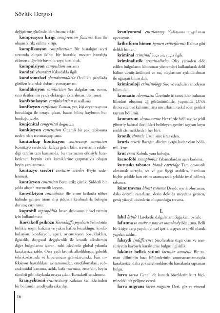 Adli Tıp Terimleri - Logos Tıp Yayıncılığı