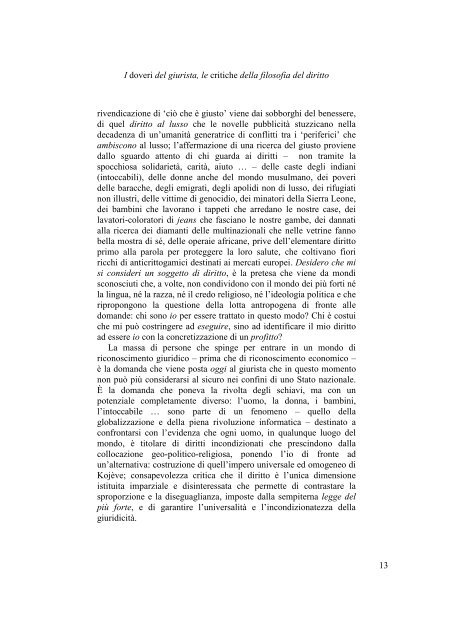 Perché la filosofia del diritto oggi - Docente.unicas.it