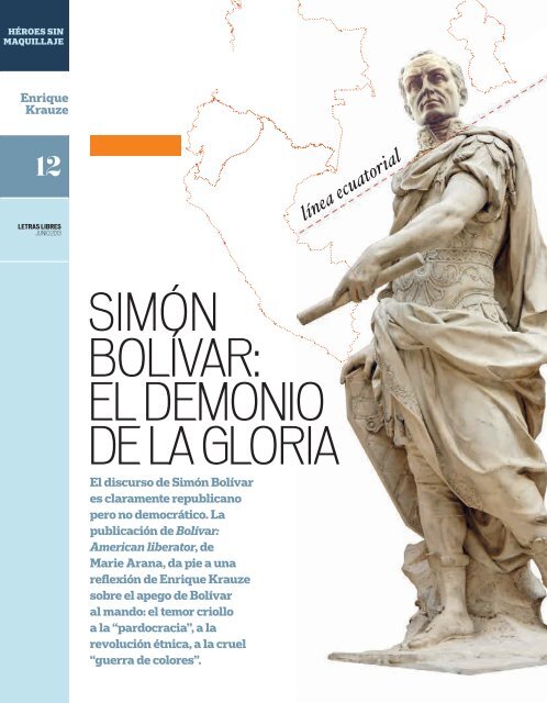 SIMÓN BOLÍVAR: EL DEMONIO DE LA GLORIA - Letras Libres