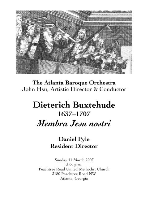 Dieterich Buxtehude Membra Jesu nostri - Atlanta Baroque Orchestra