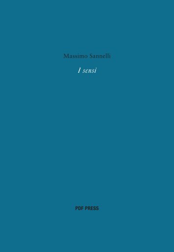 to read the complete text of 'i sensi' - Nanni Cagnone Personal Site