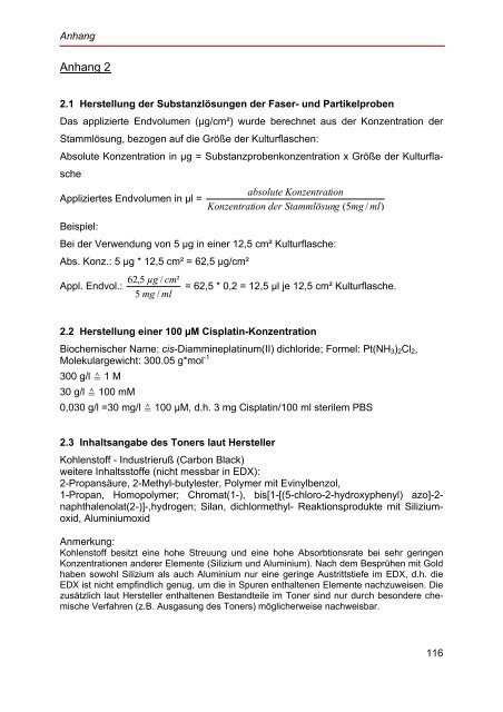 Elektronenmikroskopische Untersuchungen an Probenmaterial von ...