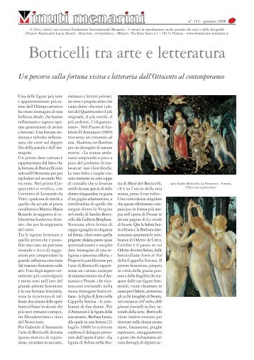 333 Botticelli tra arte e letteratura - Fondazione Internazionale ...