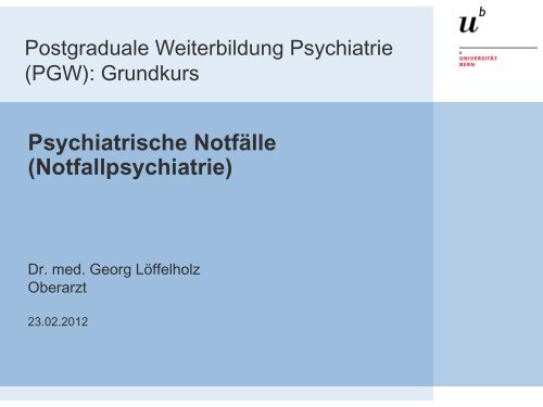 Psychiatrische Notfälle [PDF]