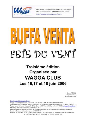 CR Buffa Venta 2006 - wagga club parapente