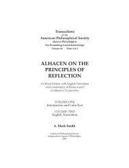 ALHACEN ON THE PRINCIPLES OF REFLECTION · - IRCPS