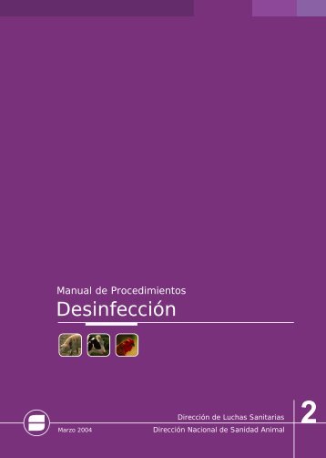 Manual de Procedimientos Desinfección - SENASA - Autenticación ...