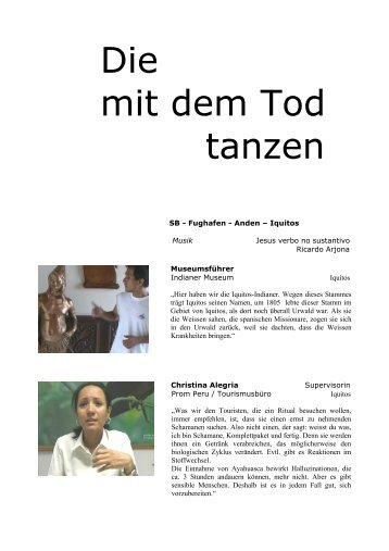 Die mit dem Tod tanzen - Das Projekt