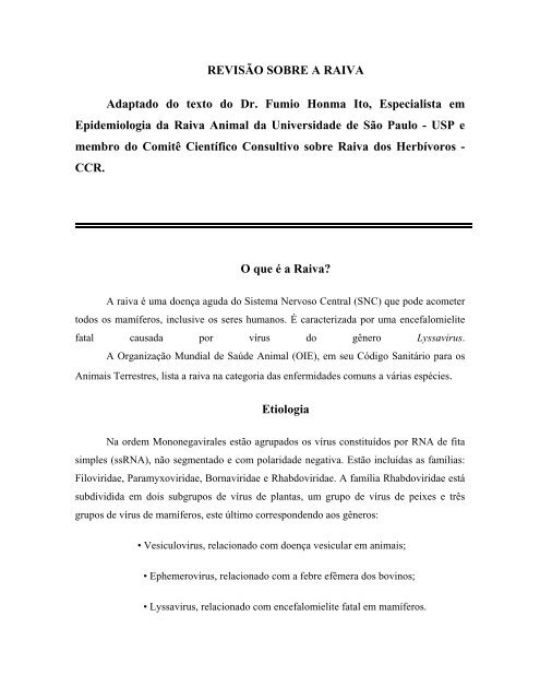 O que a Raiva