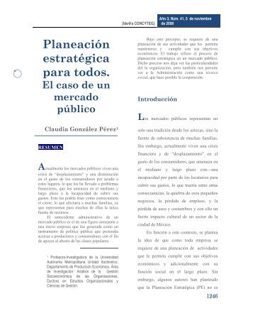 Planeación estratégica para todos. - Concyteg