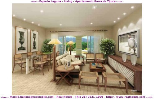 Apartamentos na planta Barra da Tijuca Espacio Laguna Real Nobile