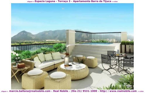 Apartamentos na planta Barra da Tijuca Espacio Laguna Real Nobile