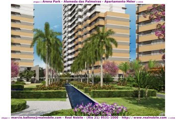 Apartamentos na planta Meier Arena Park Real Nobile RJ