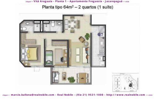 Apartamentos na planta na Freguesia Vita Araguaia Real Nobile RJ