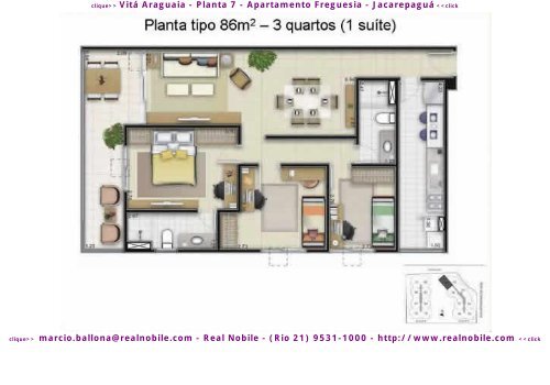 Apartamentos na planta na Freguesia Vita Araguaia Real Nobile RJ