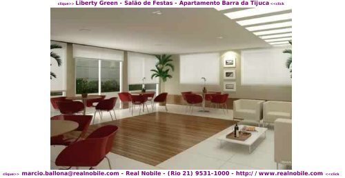 Apartamentos na planta Barra da Tijuca Liberty Green Real Nobile RJ