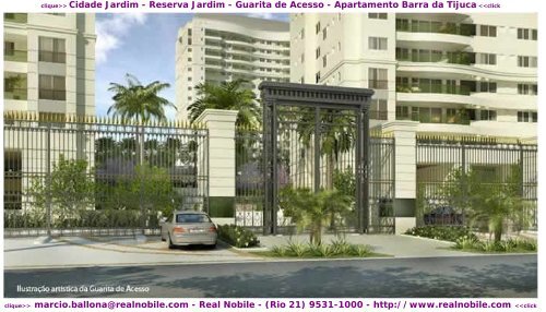 Apartamentos na planta Barra da Tijuca Cidade Jardim Real Nobile RJ