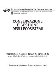 Programma e riassunti del XIV Congresso SItE - Società Italiana di ...