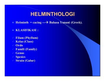 HELMINTHOLOGI