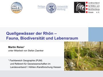 Quellgewässer der Rhön – Fauna, Biodiversität und Lebensraum
