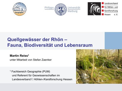 Quellgewässer der Rhön – Fauna, Biodiversität und Lebensraum